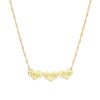 Personalized hearts necklace