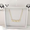 Personalized hearts necklace