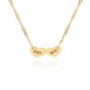 Personalized hearts necklace