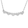 Personalized hearts necklace