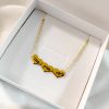 Personalized hearts necklace
