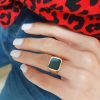 Large onyx ring