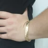 Thick gourmet bracelet for engraving