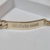 Thick gourmet bracelet for engraving