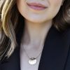 MOM coin necklace