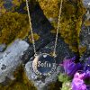 MOM coin necklace