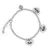 Engraved hearts bracelet