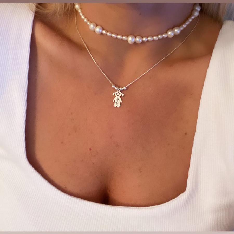 necklace with Children pendants