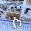 Engraved heart necklace