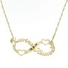 Name necklace infinity hearts
