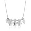 Children’s name necklace Hamsa