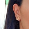 letter earrings