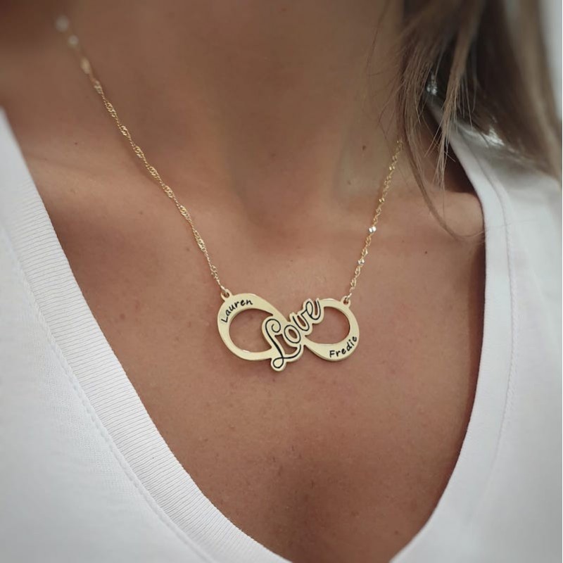 The Engraved necklace infinity LOVE