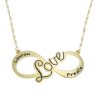 Engraved necklace infinity LOVE