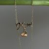 Mother’s necklace engraving heart