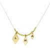 Rhombus name necklace