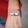 Engraved gourmet woman bracelet