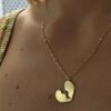 Broken heart necklace