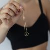 Heart frame letter pendant