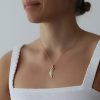 Israel Map Engraved Necklace