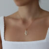 Star of David necklace Israel Map