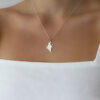 Star of David Necklace Map of Israel